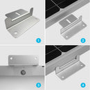 Renogy RNG-MTS-ZB - Renogy RNG-MTS-ZB Solar Panel Mounting Z Bracket Mount Supporting for RV, Roof, Boat, Set of 4 Units