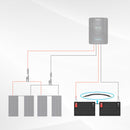 Renogy RNG-BatteryCb-12in-4 - 12In 4AWG Copper Battery Interconnect Cable for 5/16 in Lugs