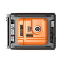 Generador inversor portátil Genmax GM9000iED, motor portátil de combustible dual súper silencioso de 9000 W con capacidad paralela