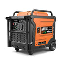 Generador inversor portátil Genmax GM9000iED, motor portátil de combustible dual súper silencioso de 9000 W con capacidad paralela