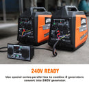 Generador inversor de gasolina Genmax GM4000iSAPC de 4000 vatios, motor ultrasilencioso de 145 cc, compatible con EPA y CARB, función de modo ecológico