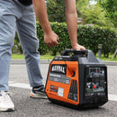 Generador inversor de gasolina Genmax GM4000iSAPC de 4000 vatios, motor ultrasilencioso de 145 cc, compatible con EPA y CARB, función de modo ecológico