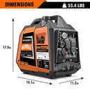 Generador inversor de gasolina de 4000 vatios con detección de CO GENMAX GM4000iSBEPC