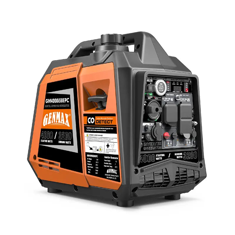 GENMAX GM4000iSBEPC 4000 Watt Gasoline Inverter Generator with CO Dete