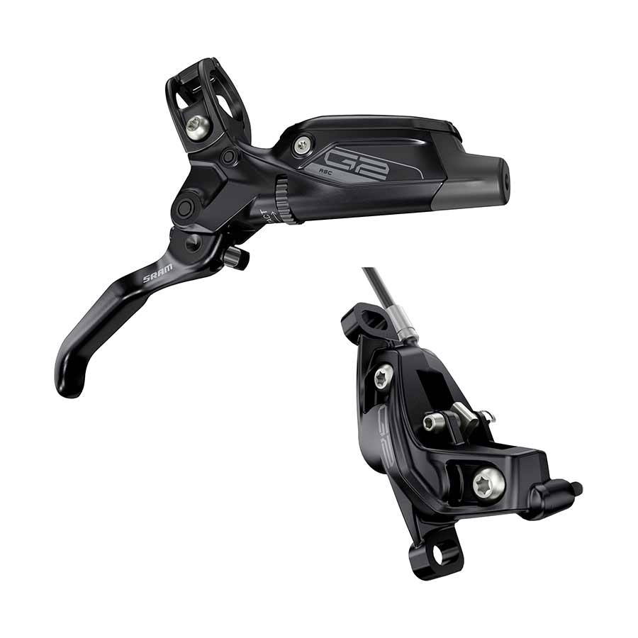 SRAM G2 RSC Scheibenbremse – Hydraulische Mountainbike-Bremse, Post Mount, Aluhebel, Verstellbar, Für Vorderrad, Schwarz, Kompakte Code-Power