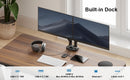 ErgoAV-Ergolink dual arm monitor mount with built in USB-C docking station for up to dual 35" monitors