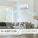 Aire acondicionado minisplit sin conductos Pioneer® Diamante Pro Series de 18 000 BTU, 19 SEER2, con inversor y bomba de calor, conjunto completo de 230 V con kit de 16 pies