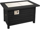 Cuisinart Patio Fire Pit Table Woodgrain Metal