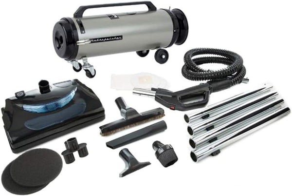 Metrovac PROFESSIONAL EVOLUTION  W/ ELECTRIC POWER NOZZLE COMPACT CANISTER VAC