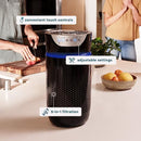 Purificador de aire tipo torre 5 en 1 Homedics TotalClean, color negro para habitaciones pequeñas