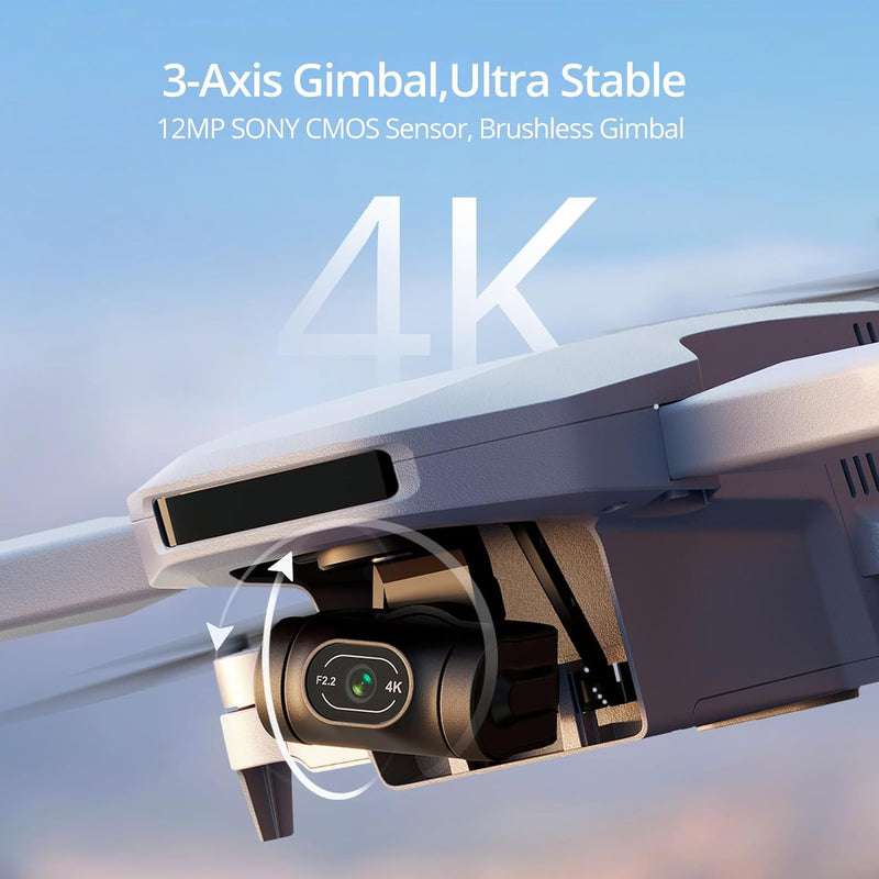 Potensic ATOM 4K GPS Drone with 3-Axis Gimbal- Fly More Combo