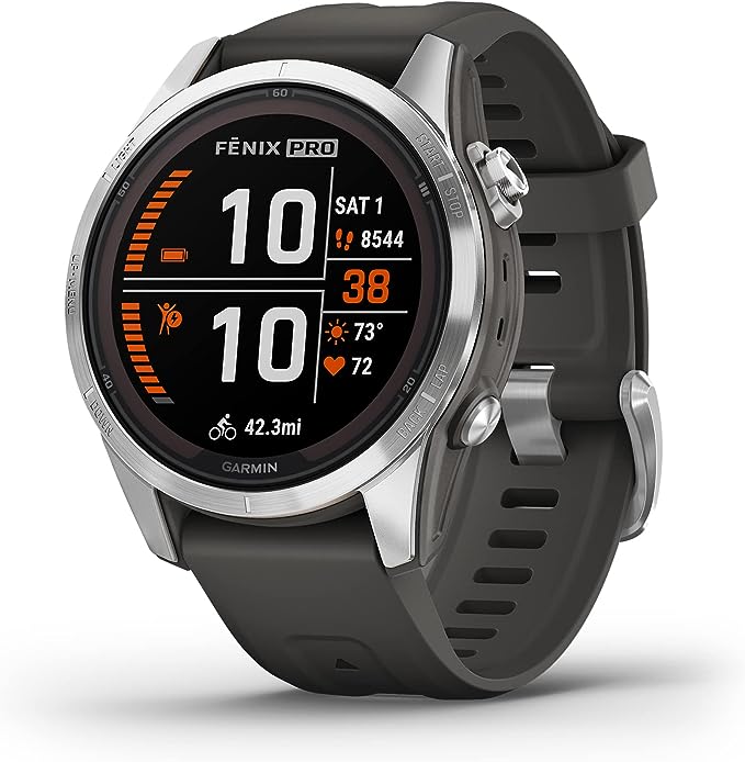 GARMIN FENIX 7S PRO ブラック Garmin fēnix 7S Pro Sapphire Solar, GPS Smartwatch with Flashlight