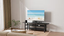 ErgoAV-Extra Large Tabletop TV stand with cord management and compartment for up to 86" TV