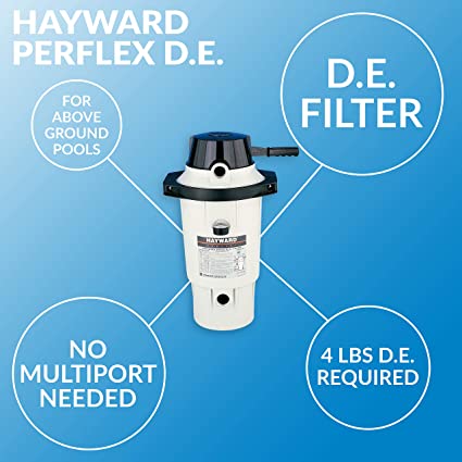 Hayward Perflex® D.E Filter w/ Clamp 4 lb.