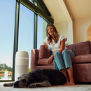 Purificador de aire tipo torre 5 en 1 Homedics TotalClean PetPlus, color blanco