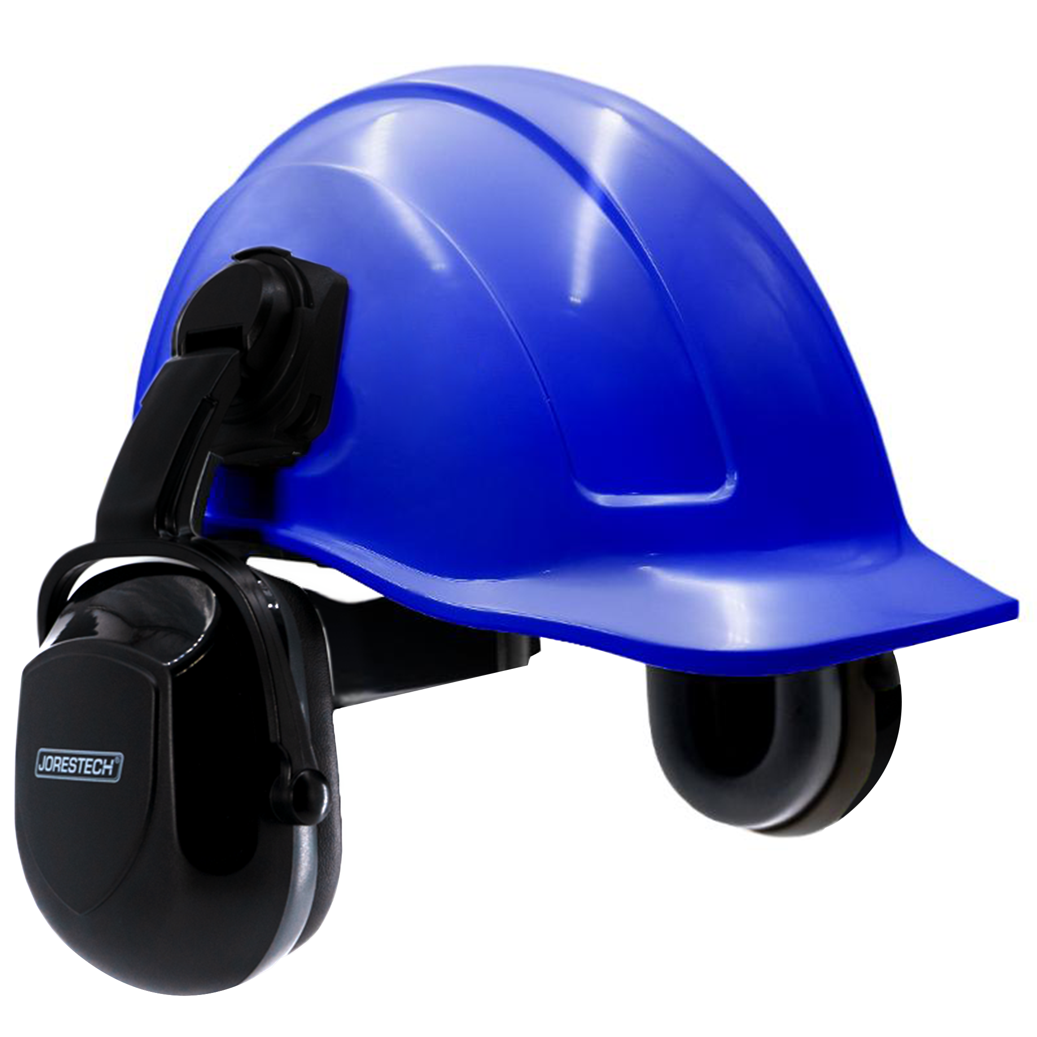 Cap Style Slotted Hard Hat Kit With Black Mountable Earmuffs Cap Style Slotted Hard Hat Kit With Black Mountable Earmuffs