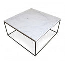 Marble Coffee Table Square Polished and Eased Edge