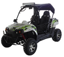 TrailMaster Challenger 200X Go Kart UTV Side by Side, with Alloy Wheels, Windshield and LED Light Bar