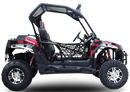 TrailMaster Challenger 200X Go Kart UTV Side by Side, with Alloy Wheels, Windshield and LED Light Bar