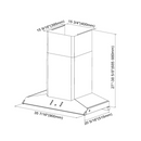 FOTILE - 36" Wall Mount Perimeter Vent Series | EMG9030