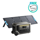 Anker SOLIX F3000 Power Station + 200W Portable Solar Panel + FREE 120V Generator Input Adapter