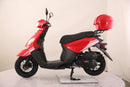 TrailMaster Flash 50cc Street Scooter, CVT Automatic, LED Lights, Rear Trunk Included