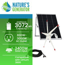 Nature's Generator Lithium 3600 Solar and Wind Generator