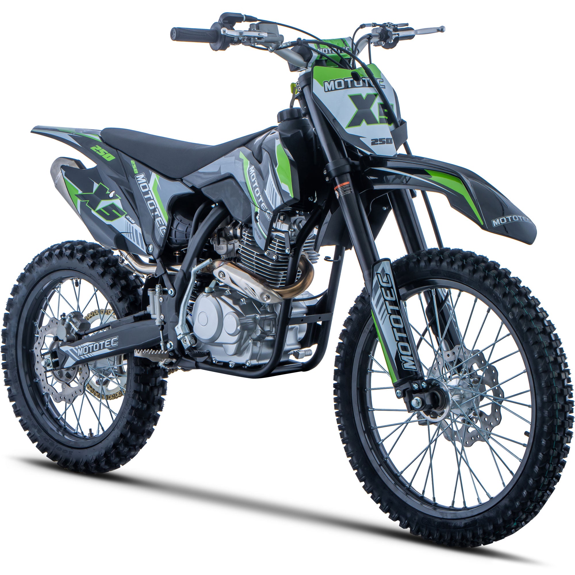 MotoTec X5 250cc 4-Stroke Gas Dirt Bike | Free Shipping | Wellbots
