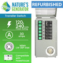 Refurbished - Nature's Generator Powerhouse Power Transfer Switch Kit