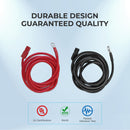 Cable adaptador Anderson de 10 pies y calibre 6 AWG de Renogy (Anderson PP75, terminal de anillo)