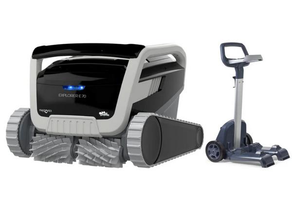 Dolphin Explorer E70 Robotic Pool Cleaner w/ Caddy