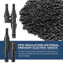 BougeRV Solar Branch Connectors Y Connector in Pair MMF+FFM Parallel Connection (5 Pairs)