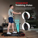 Cinta de correr inteligente y delgada con ejercitador de brazos Sunny Health & Fitness – SF-T723007