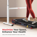 Cinta de correr inteligente y delgada con ejercitador de brazos Sunny Health & Fitness – SF-T723007