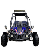 TrailMaster Blazer 200EX EFI Buggy Go Kart, LED Light Bar, Windshield Included