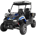 TrailMaster Challenger 200EUX UTV Side-by-Side, Front Cargo Rack, Rear Dump Bed, Deluxe Alloy Wheels, LED Light Bar
