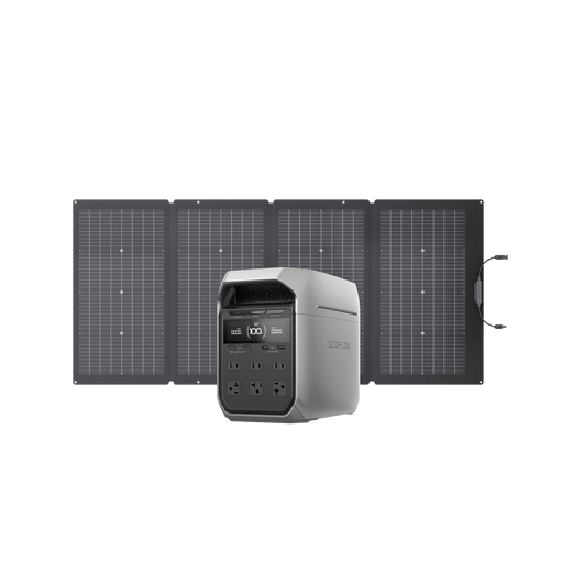 Ecoflow Delta 3 Plus + 220W Portable Solar Panel | Wellbots | Free shipping