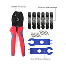BougeRV Solar Connectors Crimp Tool Kit for 10/11/12/13 AWG Solar Wire 6 Pairs