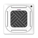 Sistema completo de aire acondicionado con bomba de calor de 24 000 BTU, 21,5 SEER2, minisplit de casete delgado de 8 vías, 230 V, Pioneer®