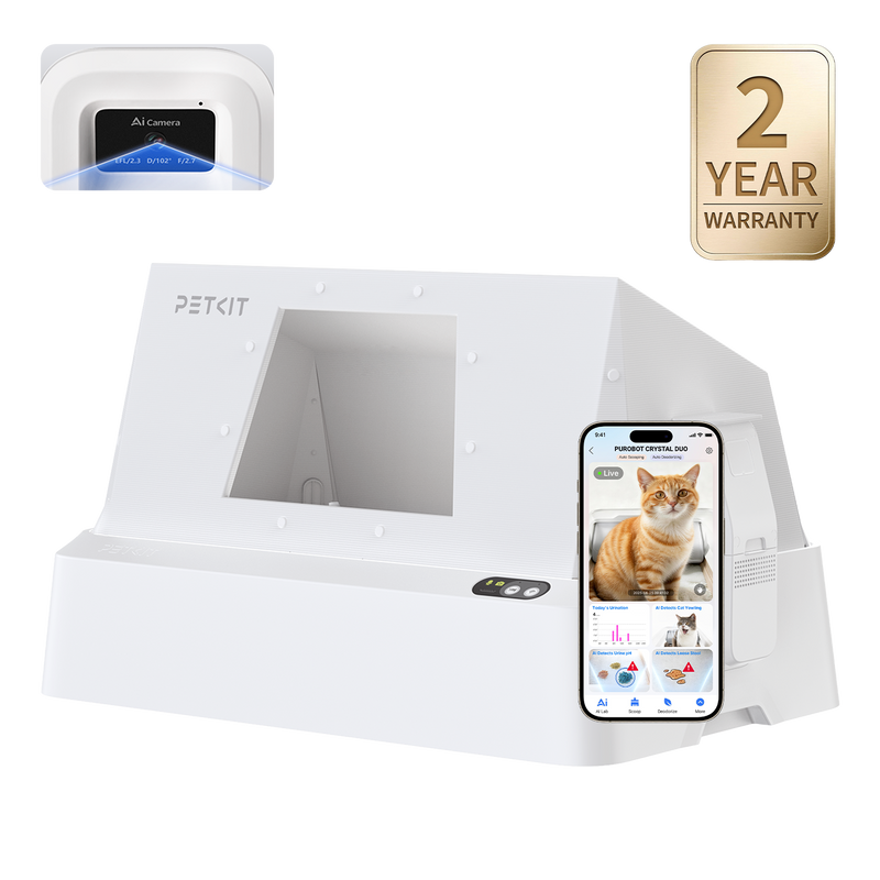 PETKIT Purobot Crystal Duo with Hood| Wellbots | Free Shipping