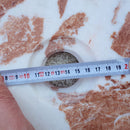 Natural Stone Tiger Marble Self-Rimming Vessel Sink Polished D: 16" H: 6"