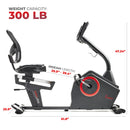 Bicicleta reclinada inteligente con resistencia magnética de primera calidad Sunny Health & Fitness SF-RB4850SMART