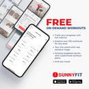 Bicicleta reclinada inteligente magnética Sunny Health & Fitness Essentials Series con aplicación exclusiva SunnyFit y conectividad Bluetooth mejorada - SF-RB422003