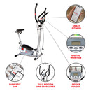 Elíptica con asiento serie interactiva Essential de Sunny Health & Fitness - SF-E322004