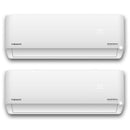 Aire acondicionado de pared con bomba de calor y montaje en pared de 230 voltios y 36000 BTU, 3 toneladas, Wi-Fi, 21,5 SEER2, Energy-Star, multizona (2)