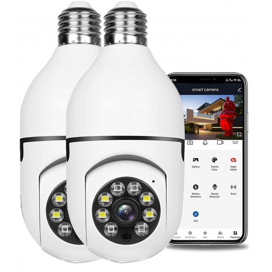 Campark SC07 1080P Light Bulb Security Camera