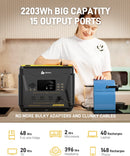 Central eléctrica portátil AlphaESS BlackBee de 2000 vatios