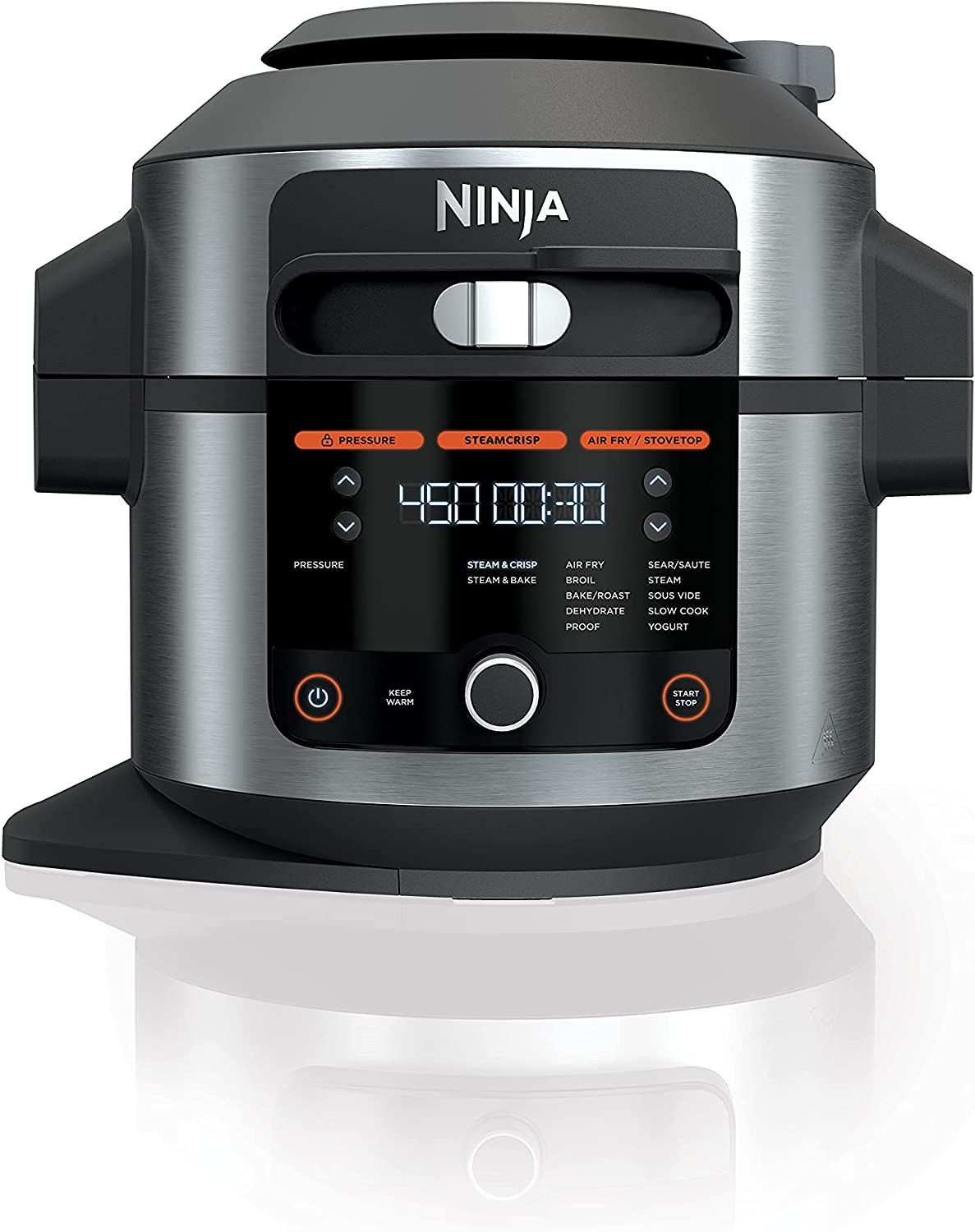 Ninja FD401 Foodi Deluxe 8QT Pressure Cooker Air Fryer Stainless New Open  box