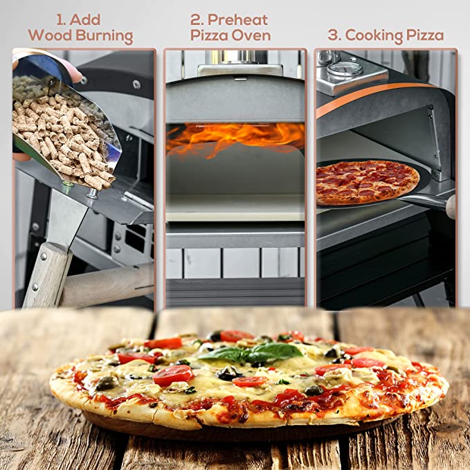 Pizzello WN-003T Outdoor Pizza Oven with 13" Pizza Stone