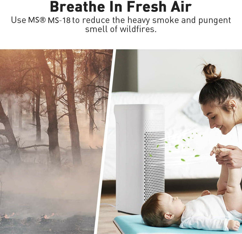 Membrane Solutions MS18 Smoke Eater HEPA Air Purifier